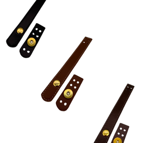 Fecho Lapela de Couro com Botão de Imã  16,5x02cm Und